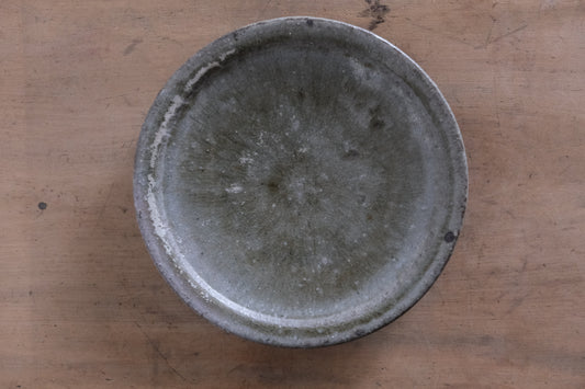灰釉 リム皿(L)